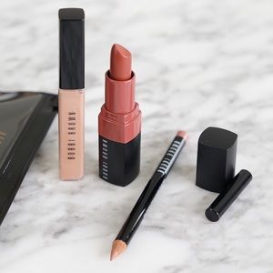 Brand New Bobbi Brown Nude Lip Trio - 3PC Kit